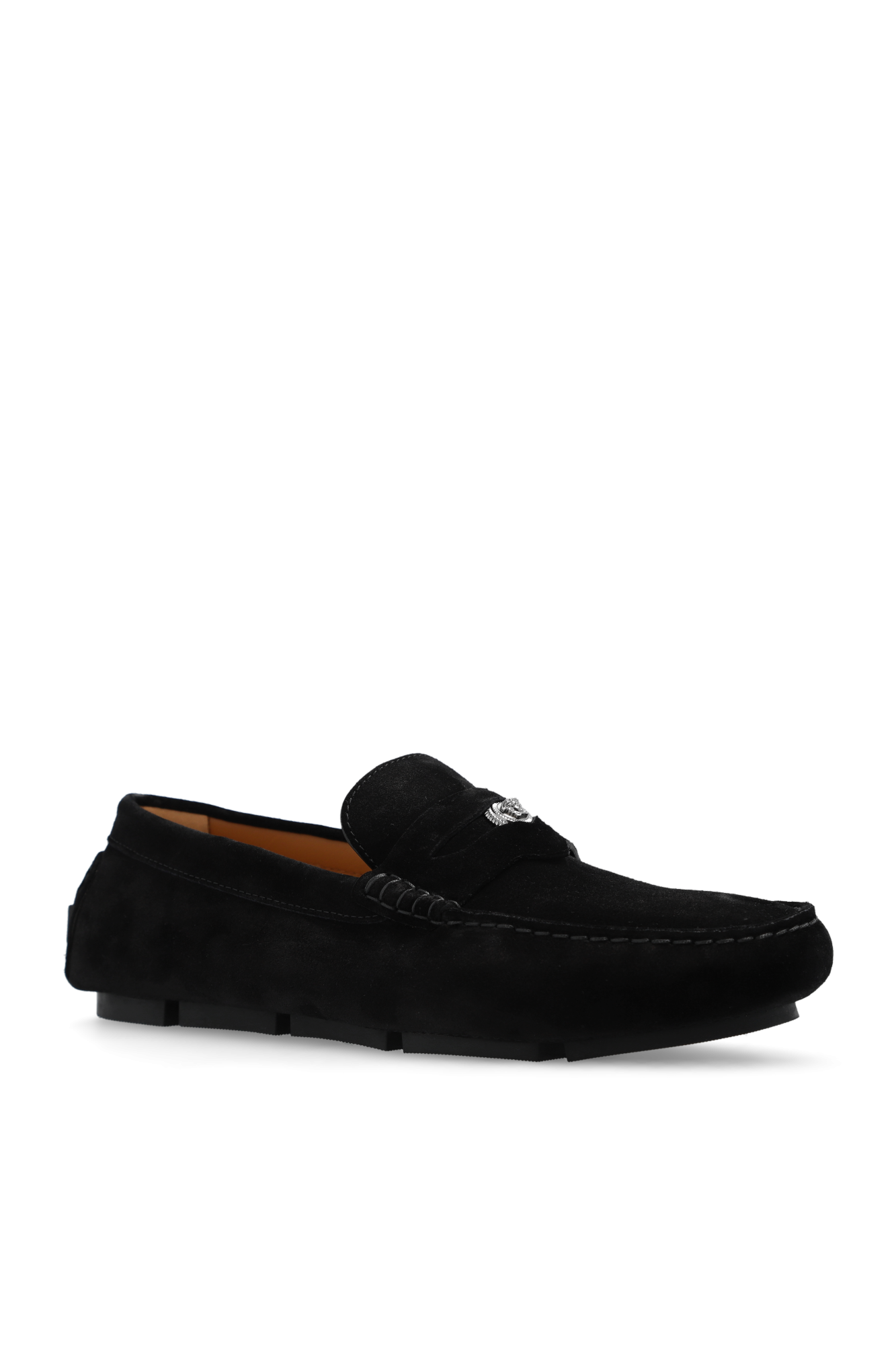 Versace best sale suede loafers